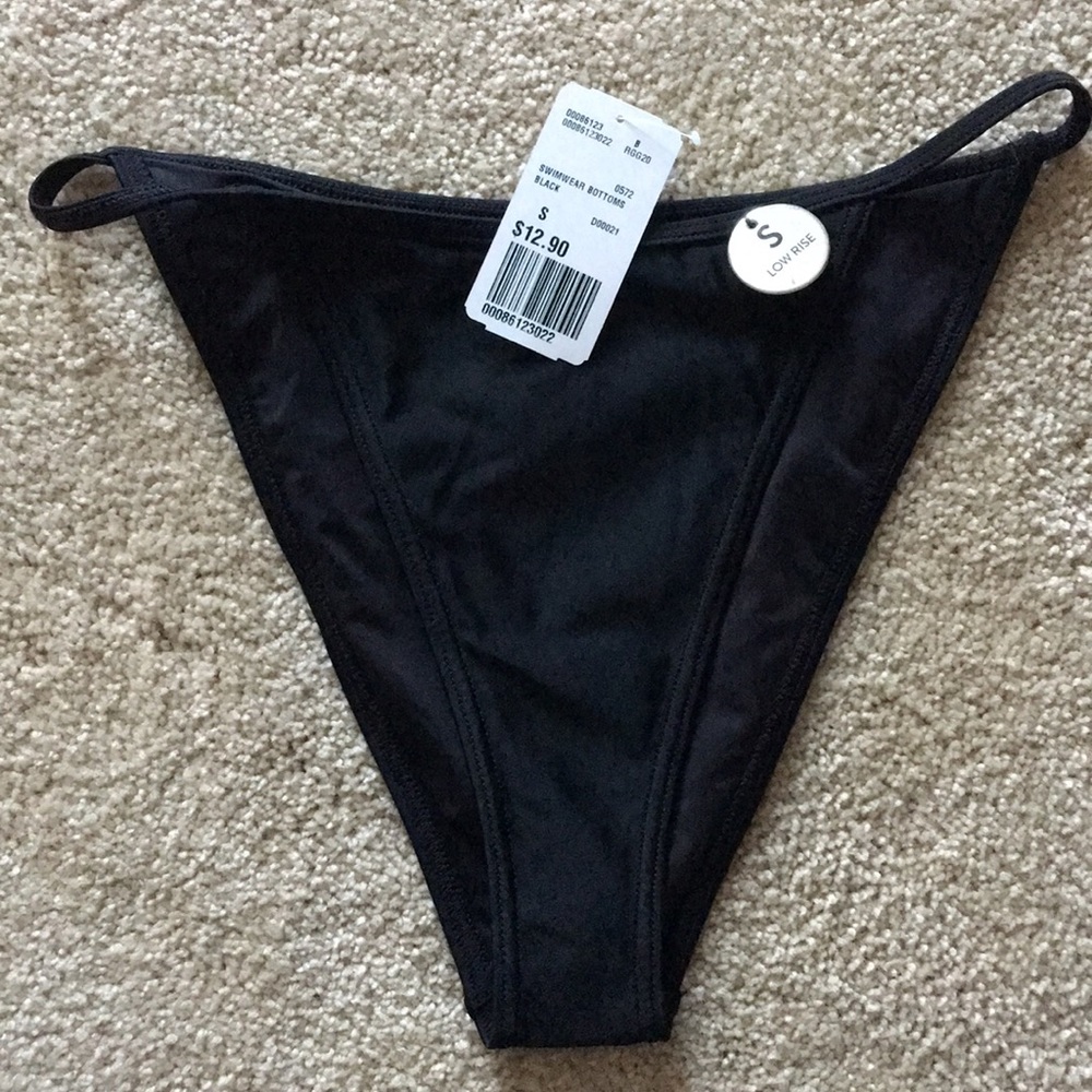 Forever 21 Black Cheeky Bikini Bottom